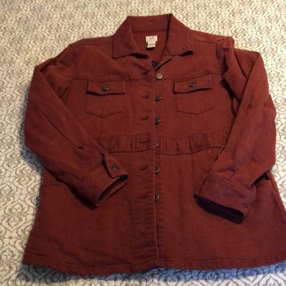 J. Jill Jackets & Blazers - Rust colored jean jacket